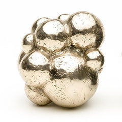 Solid bronze bookend that looks like bubbles; textured; shown in polished option